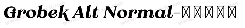 Grobek Alt Normal字体转换